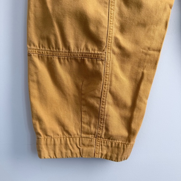 Anthropologie Brendan Utility Pants 8 Mustard Cargo Barrel Ankle High Rise Pants - Picture 9 of 16